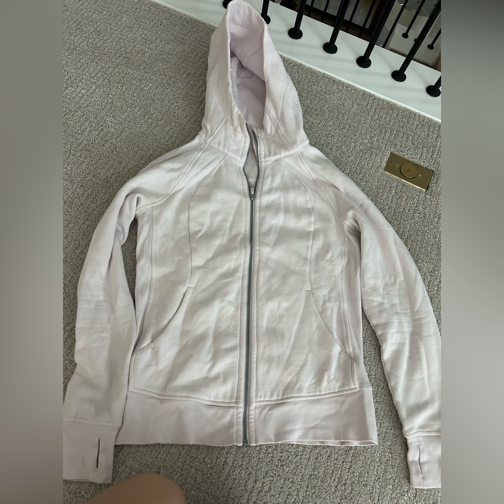 Lululemon Scuba Hoodie in Pink Flutterby